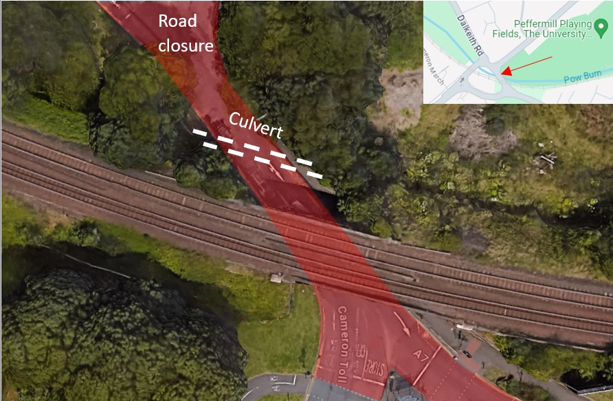 Briefing – Collapsed culvert at Cameron&nbsp;Toll